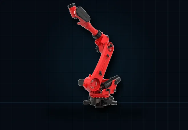 Heavy six-axis industrial robot with 170 kilogram payload